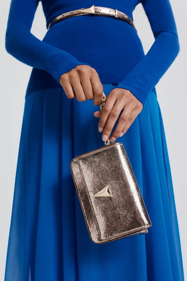 Bags Women MINI METALLIC SLIM BAG GOLD Scanlan Theodore
