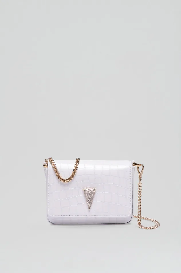 Bags Women Scanlan Theodore MINI TRIANGLE DIAMANTE BAG WHITE Bags Women Scanlan Theodore MINI TRIANGLE DIAMANTE BAG WHITE