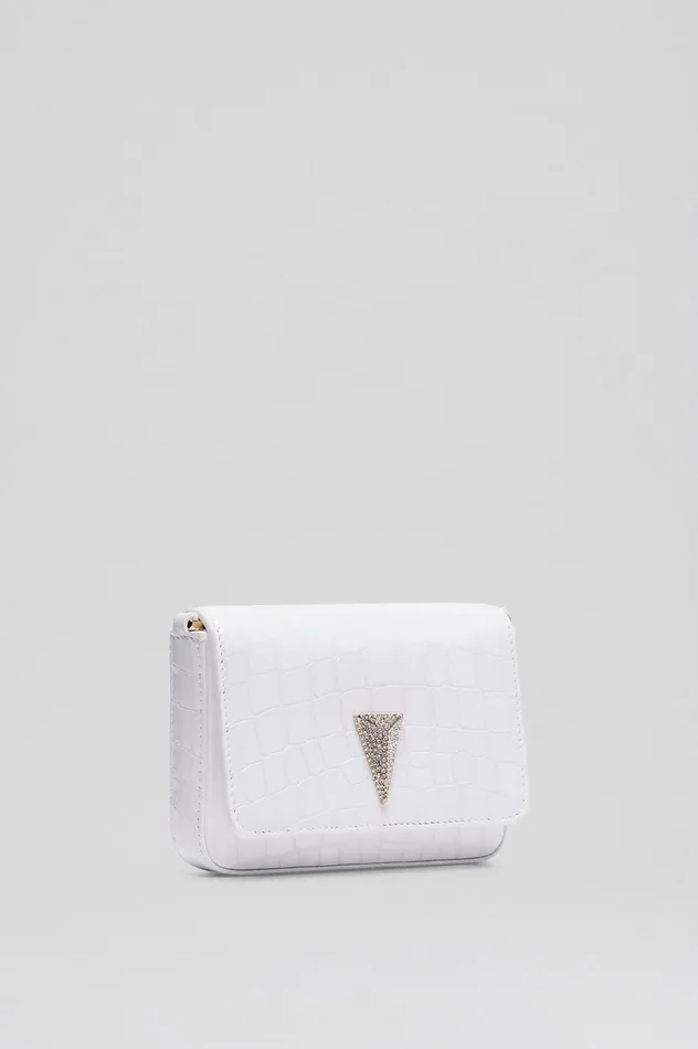 Bags Women Scanlan Theodore MINI TRIANGLE DIAMANTE BAG WHITE Bags Women Scanlan Theodore MINI TRIANGLE DIAMANTE BAG WHITE