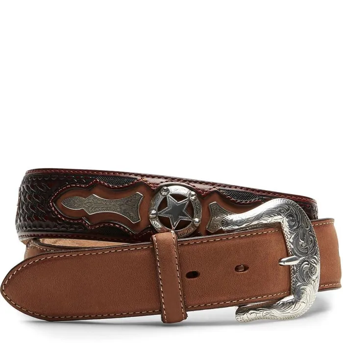 Belts Men Justin Boots Odessa Star Belt Tan