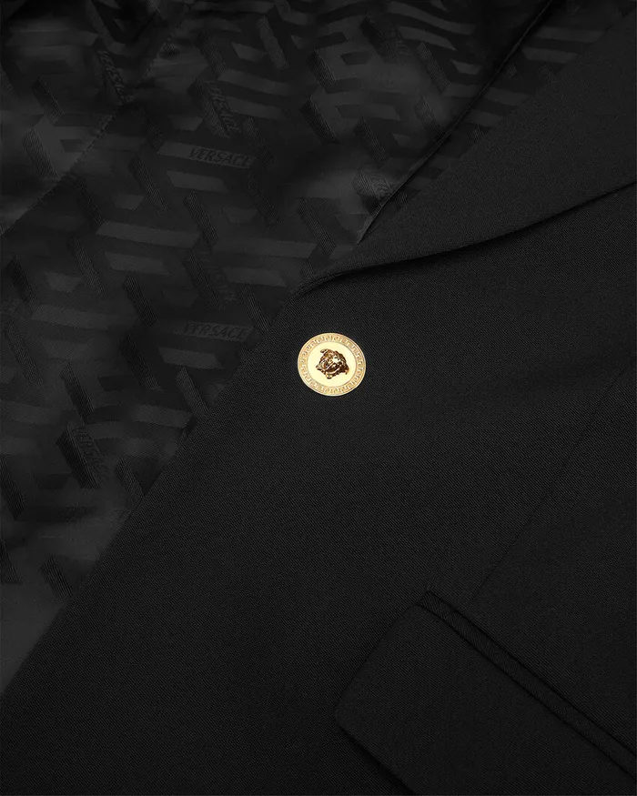Blazer and Jackets Women Versace SingleBreasted Dv Blazer Black
