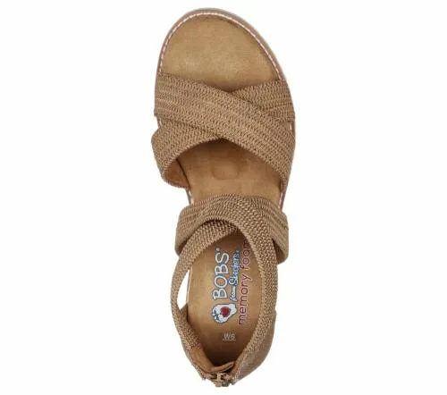 BOBS Desert Kiss 8211 Desert Nights Tan Women SKECHERS Canvas Shoes