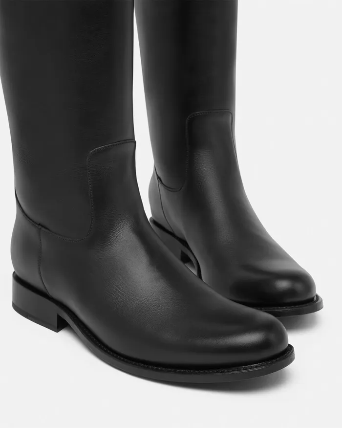 Boots Women Versace Medusa 03995 KneeHigh Boots Blackgold