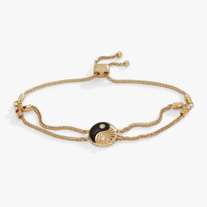 Bracelets Women Alex And Ani Black Onyx Yin Yang Precious Bracelet 14kt Gold Over Sterling Silver