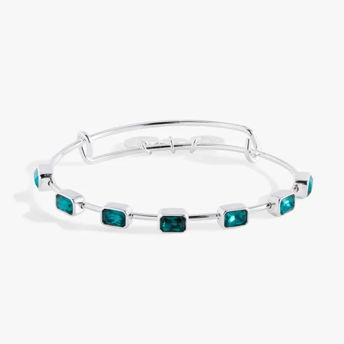 Bracelets Women Alex And Ani December Birthstone Emerald Cut Bangle Gold