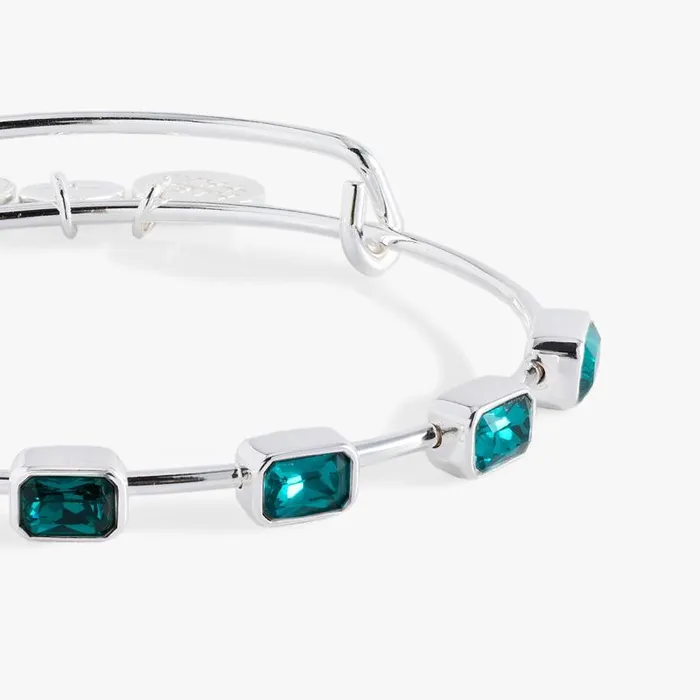 Bracelets Women Alex And Ani December Birthstone Emerald Cut Bangle Gold