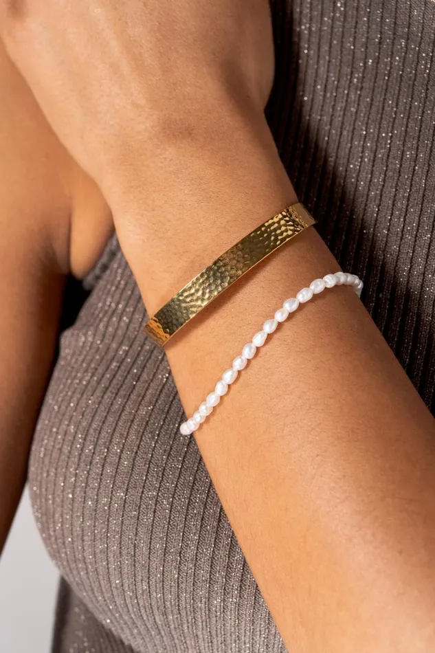 Bracelets Women Alex And Ani Freshwater Pearl Bracelet Stainless Steel Gold