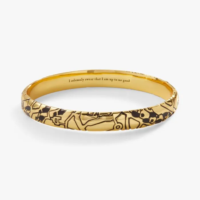 Bracelets Women Alex And Ani Harry Potter Mischief Managed Hinge Bracelet Gold