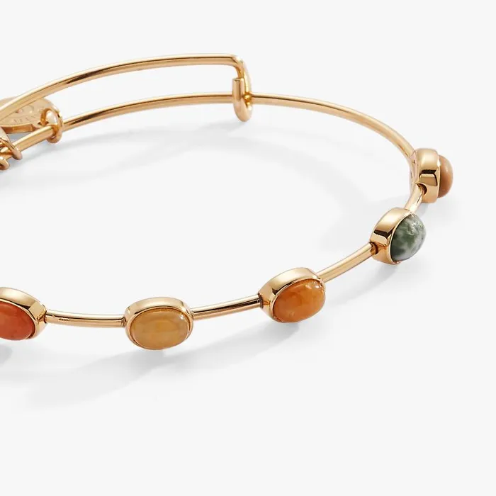 Bracelets Women Alex And Ani InLine SemiPrecious Gemstone Bangle Gold