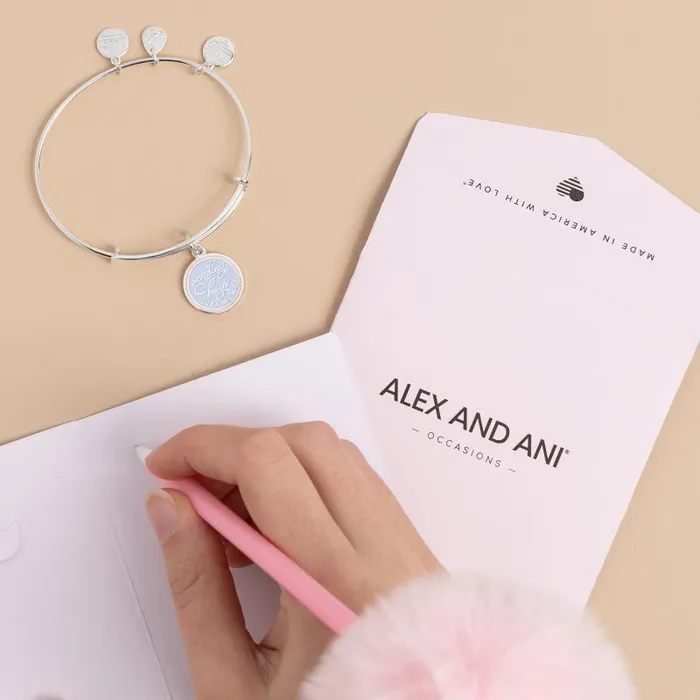 Bracelets Women Alex And Ani Sending Hugs Just Because039 Charm Bangle Silver