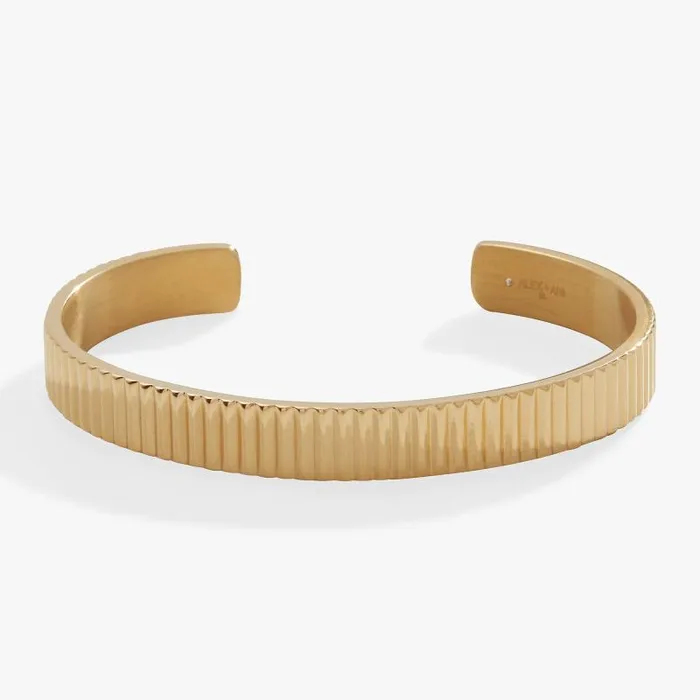 Bracelets Women Alex And Ani Textured Cuff Bracelet Stainless Steel Gold