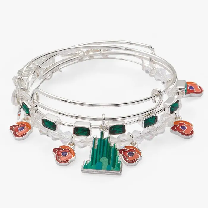 Bracelets Women Alex And Ani Wizard Of Oz Emerald City Set Of 3 Bangles Silver Bracelets Women Alex And Ani Wizard Of Oz Emerald City Set Of 3 Bangles Silver