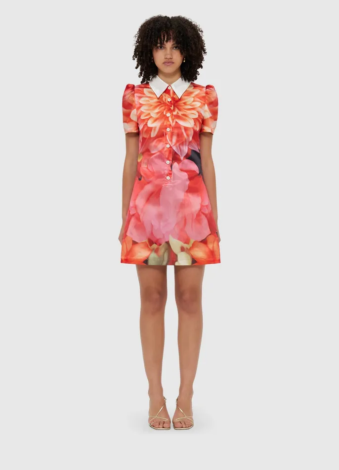 Brooke Mini Dress 8211 Kaleidoscope Print Women Dresses and Jumpsuits LEO LIN