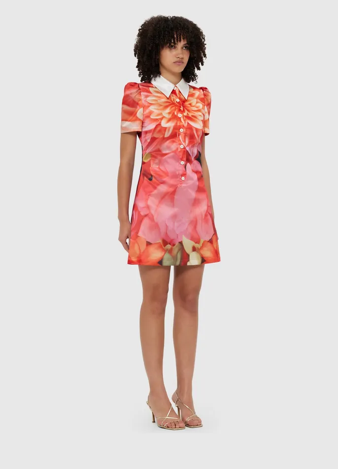 Brooke Mini Dress 8211 Kaleidoscope Print Women Dresses and Jumpsuits LEO LIN