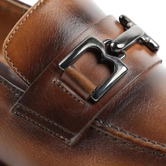 Bruno Magli Alpha Classic Bit Leather Loafer 8211 Cognac Men Loafers and Slipons