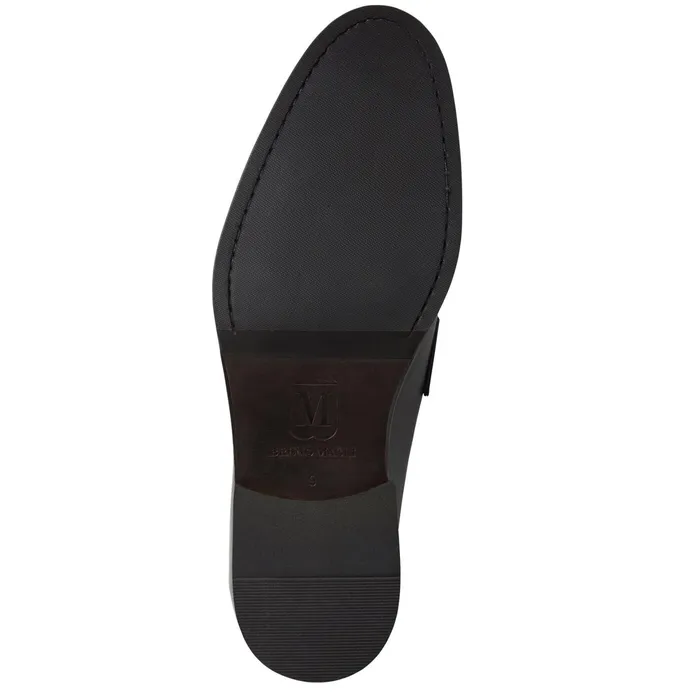 Bruno Magli Corrado Bit Leather LoaferBlack Men Loafers and Slipons