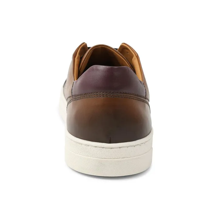 Bruno Magli Dante LacetoToe Leather Sneaker 8211 Cognac Men Sneakers