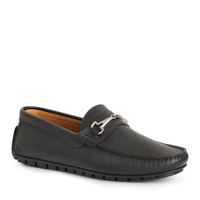 Bruno Magli Darius Driving Leather MoccasinBlack Men Loafers and Slipons