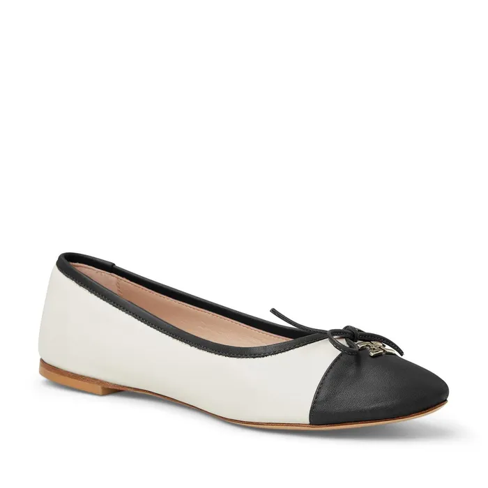 Bruno Magli DONATELLA Ballet Flat BLACKCREAM Women Flats and Loafers