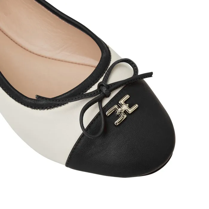 Bruno Magli DONATELLA Ballet Flat BLACKCREAM Women Flats and Loafers