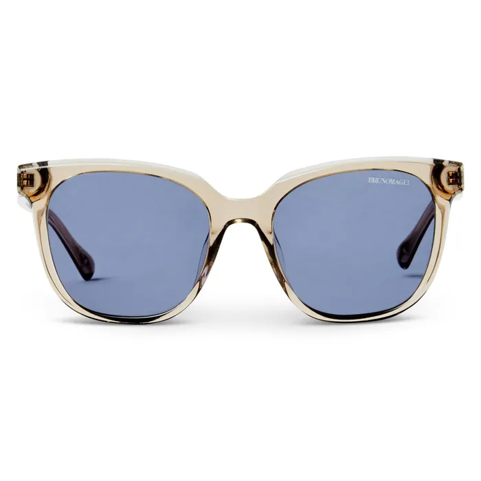 Bruno Magli Monas Limited Edition Oversized Sunglasses Crystal Nude Women Sunglasses