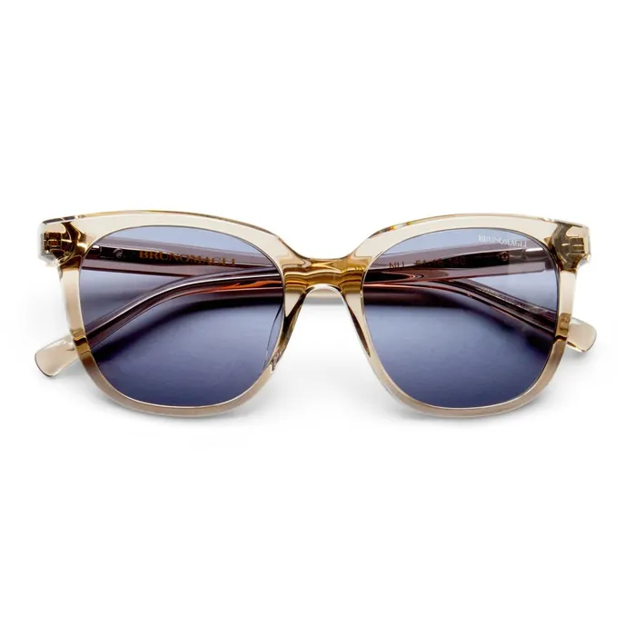 Bruno Magli Monas Limited Edition Oversized Sunglasses Crystal Nude Women Sunglasses