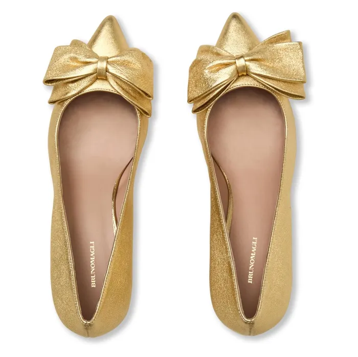 Bruno Magli Nadia Pump Gold Metallic Women Pumps