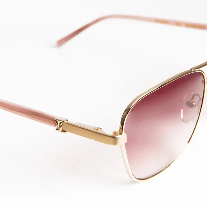 Bruno Magli Playa Aviator Sunglasses 8211 Gold Women Sunglasses