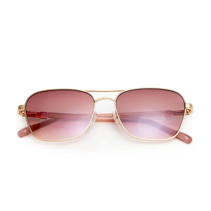 Bruno Magli Playa Aviator Sunglasses 8211 Gold Women Sunglasses