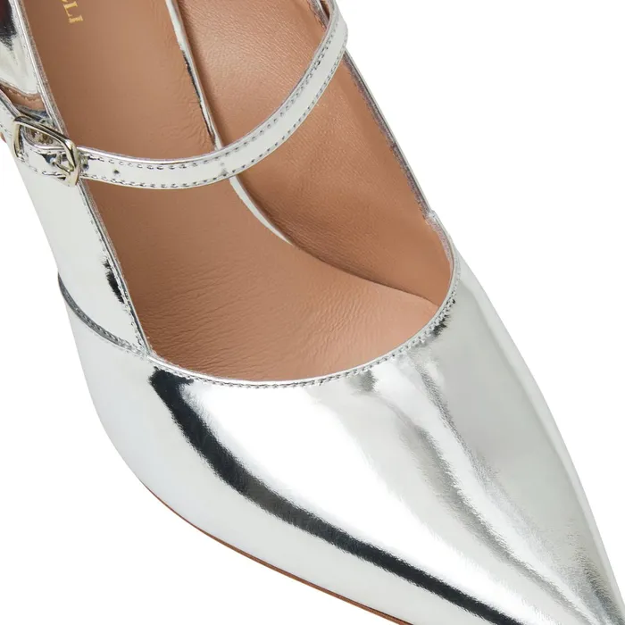 Bruno Magli Prima Pump Silver Metallic Women Heels