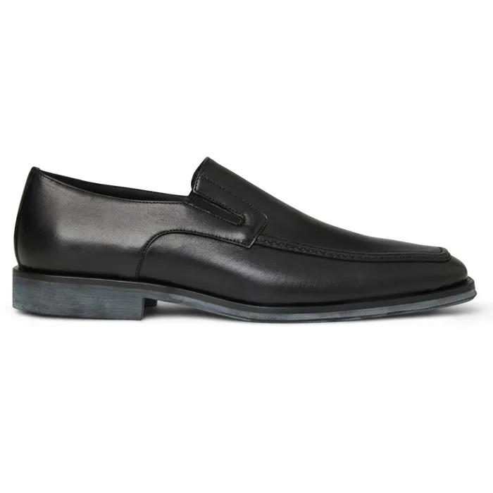 Bruno Magli Raging Leather Slipon 8211 Black Leather Men Dress Shoes