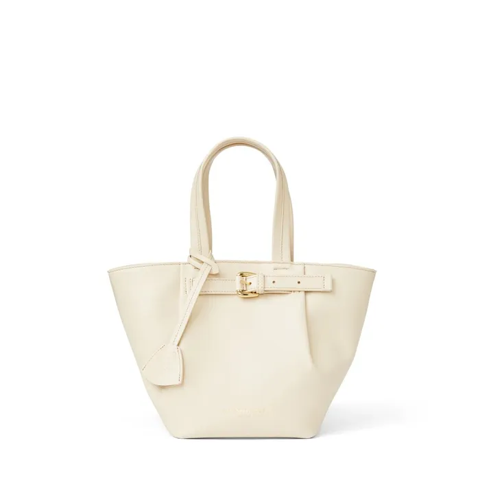 Bruno Magli Tessa Mini Tote Cream Calf Women Handbags