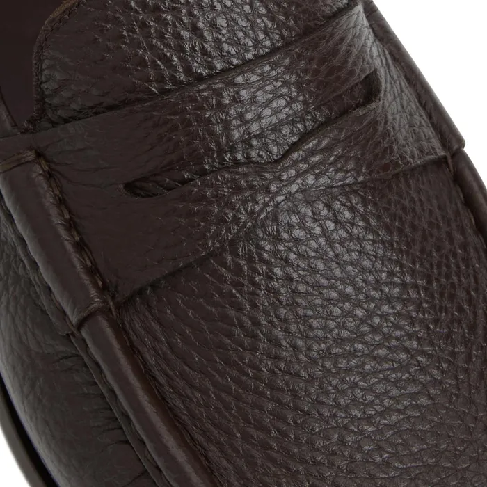 Bruno Magli Tonio Slip On Loafer Brown Cervo Leather Men Casual Shoes