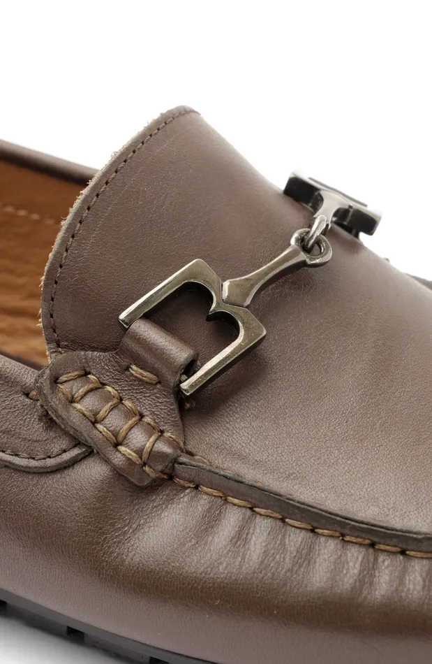 Bruno Magli Xander Leather Driving Moccasin 8211 Brown Men Loafers and Slipons