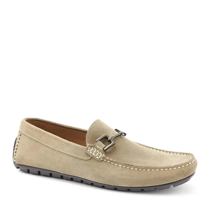 Bruno Magli Xander Suede Driving Moccasin 8211 Taupe Men Casual Shoes