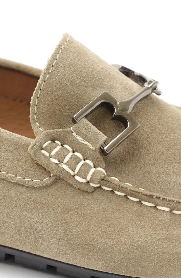 Bruno Magli Xander Suede Driving Moccasin 8211 Taupe Men Casual Shoes