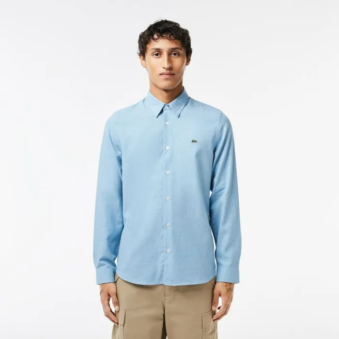 Button Down Shirts Men Lacoste Men039s Slim Fit Cotton Chambray Shirt Blue White Fv2 Button Down Shirts Men Lacoste Men039s Slim Fit Cotton Chambray Shirt Blue White Fv2
