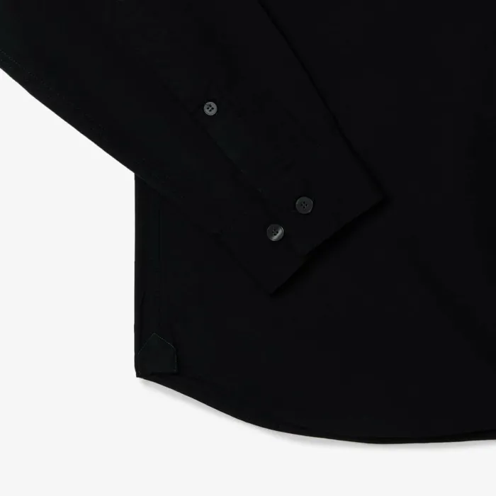 Button Down Shirts Men Lacoste Men039s Slim Fit Stretch Cotton Poplin Shirt Black 031