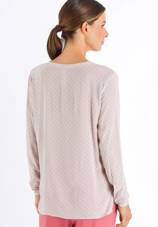 Button Front Shirt Minimal Blush Women HANRO Pajama Tops