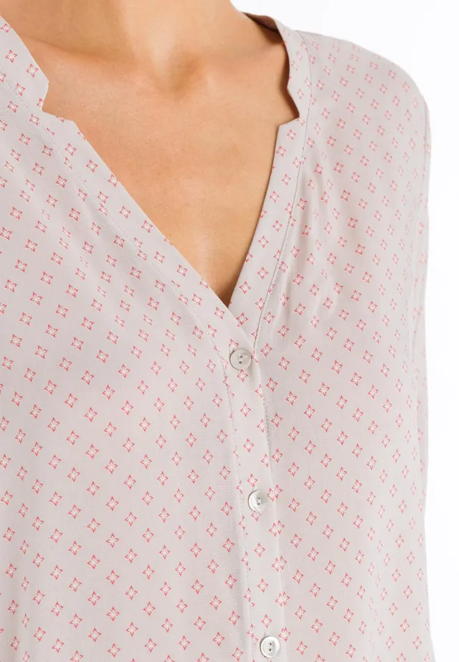 Button Front Shirt Minimal Blush Women HANRO Pajama Tops