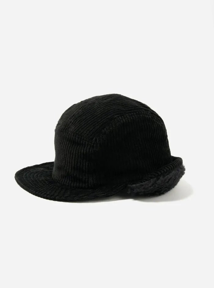 Cableami 5w Cap In Black Corduroy Men Universal Works Hats