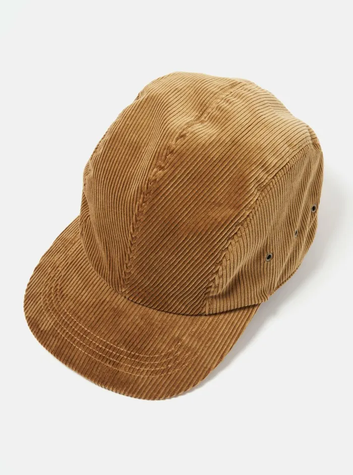 Cableami 9w Cap In Beige Corduroy Men Universal Works Hats