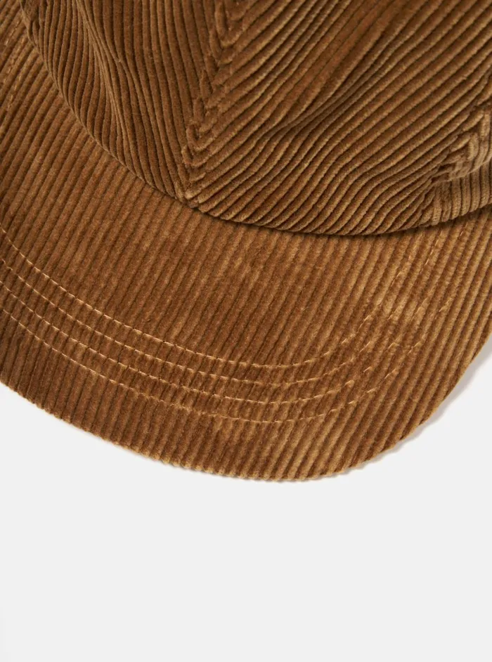 Cableami 9w Cap In Beige Corduroy Men Universal Works Hats