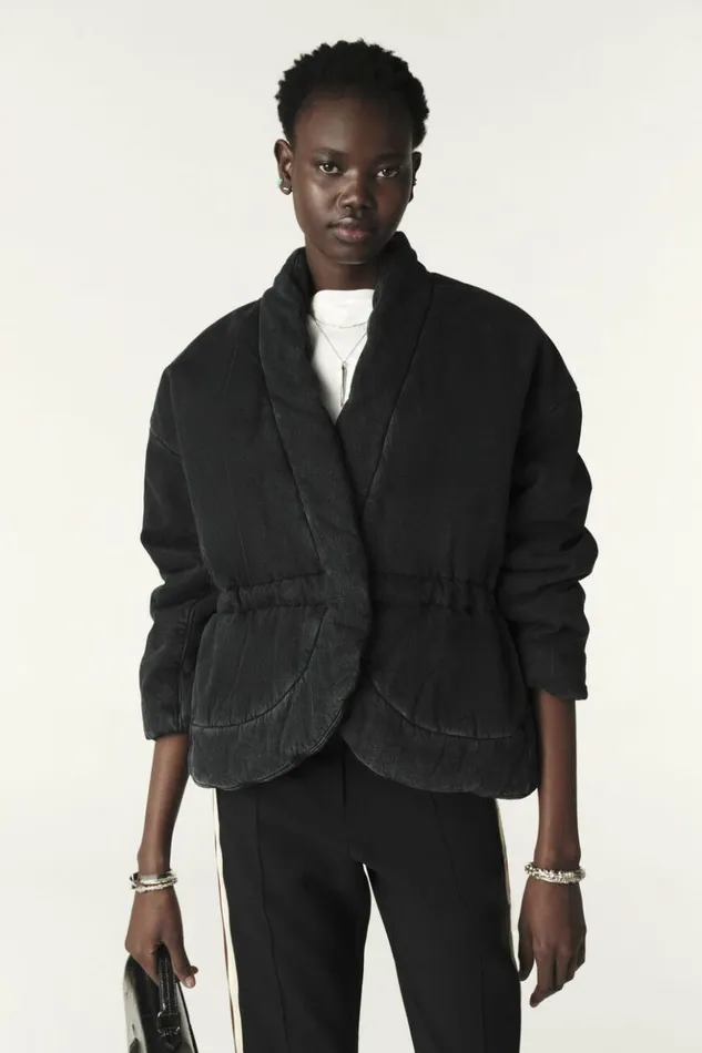 CalyQuilted Denim Jacket Clothing Baandsh Jackets and Coats