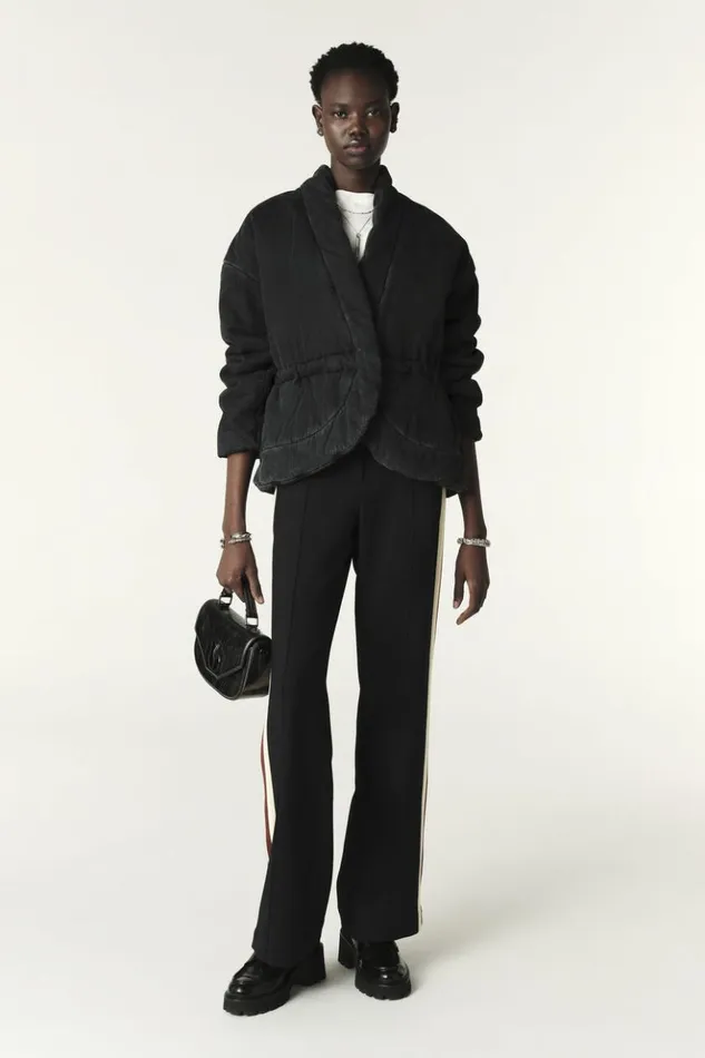 CalyQuilted Denim Jacket Clothing Baandsh Jackets and Coats
