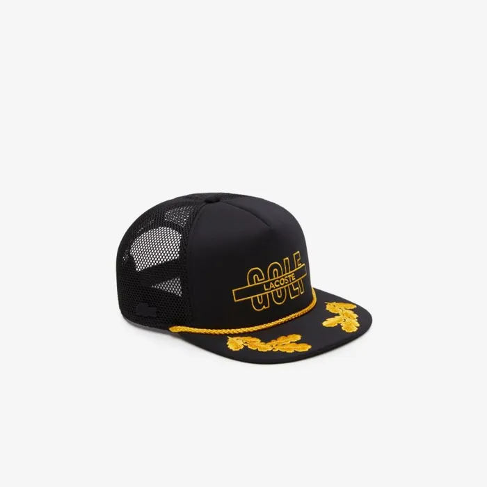 Caps and Hats MenWomen Lacoste Unisex Bimaterial Cap With Embroidered Visor Black 031 Caps and Hats MenWomen Lacoste Unisex Bimaterial Cap With Embroidered Visor Black 031
