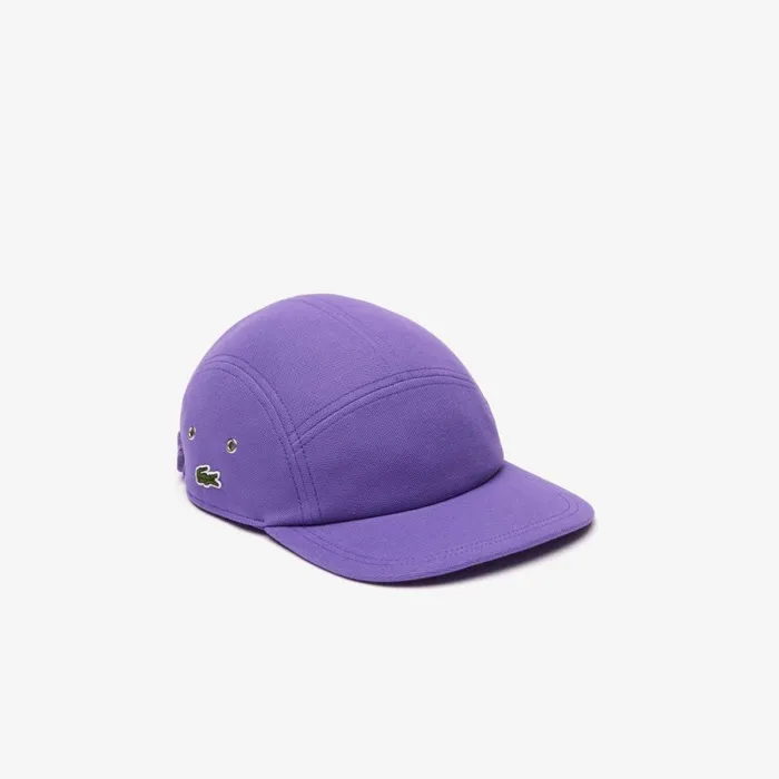 Caps and Hats MenWomen Lacoste Unisex Organic Cotton Piqu Cap Purple Sgi