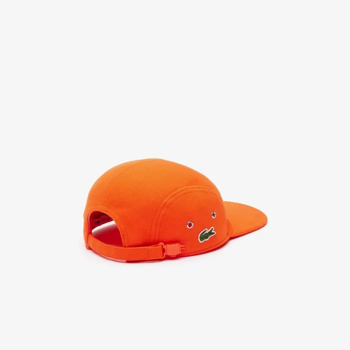 Caps and Hats MenWomen Lacoste Unisex Organic Cotton Piqu Cap Sunrise Orange Sji