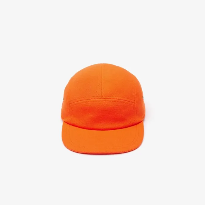 Caps and Hats MenWomen Lacoste Unisex Organic Cotton Piqu Cap Sunrise Orange Sji