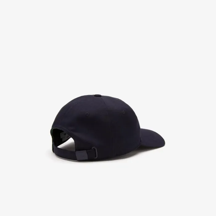 Caps and Hats MenWomen Lacoste Unisex Twill Quilted Croc Badge Cap Abysm Blue Hde